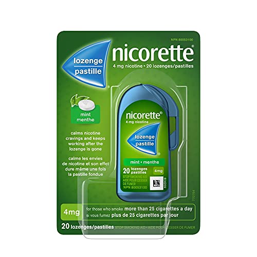 Nicorette Lozenge Mint 20 Nicorette Nicotine Lozenges, Quit Smoking Aid, Mint, 4mg 20 count