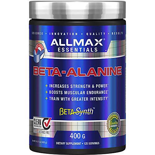 ALLMAX Nutrition - 100% Pure Maximum Strength + Absorption - Beta Alanine - 400 Gram