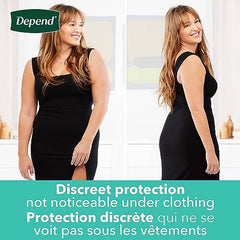 Depend Fresh Protection Adult Incontinence Underwear for Women (Formerly Depend Fit-Flex), Disposable, Maximum, Extra-Large, Blush, 15 Count