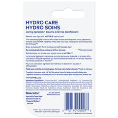 NIVEA Hydro Care Lip Balm, (2 X 4.8g) | Made with Aloe Vera & Shea Butter, 24H Hydration, Transparent