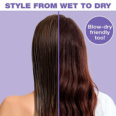 The Knot Dr. for Conair Hair Brush, Wet and Dry Detangler, Removes Knots and Tangles, For All Hair Types, Purple