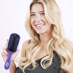 The Knot Dr. for Conair Hair Brush, Wet and Dry Detangler, Removes Knots and Tangles, For All Hair Types, Purple