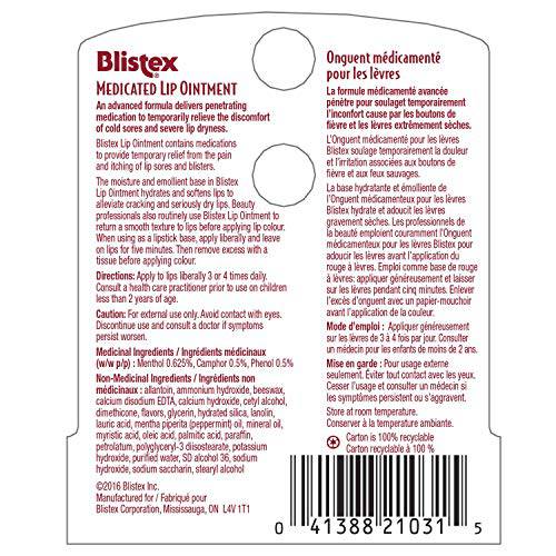 Blistex Medicated Lip Ointment, 6gm