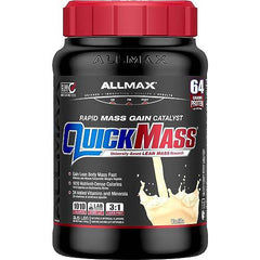 ALLMAX - QUICKMASS - NEW SIZE - Weight Gainer & Rapid Gain Catalyst, Vanilla, 3.5 Pound, 3.5 Lb