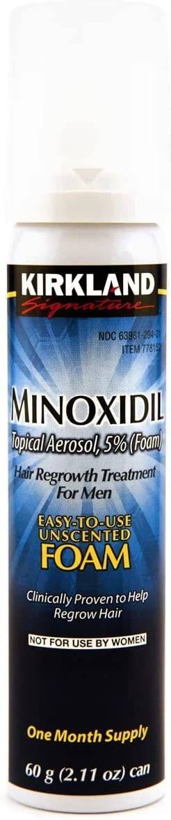 Kirkland Signature Hair Regrowth Treatment 5% Minoxidil Foam for Men, 2.13 fl. oz