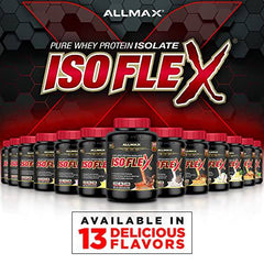 ALLMAX Nutrition - ISOFLEX Whey Protein Powder, Whey Protein Isolate, 27g Protein, Pineapple Coconut, 2 Pound