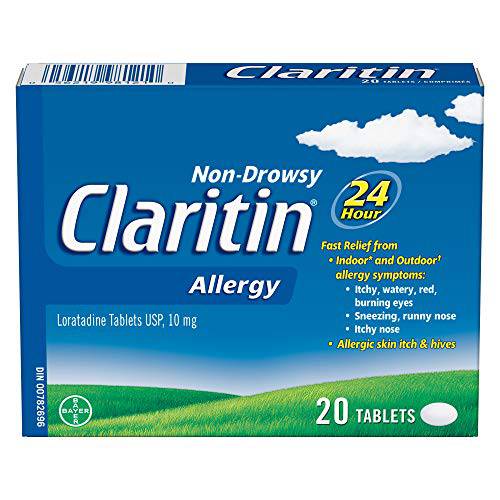 Claritin Allergy Medicine, 24-Hour Non-Drowsy Relief 10 mg, 20 Tablets