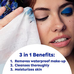 NIVEA 3-in-1 Biodegradable Face Cleansing & Make-up Removing Wipes for Normal Skin, 40 Wipes