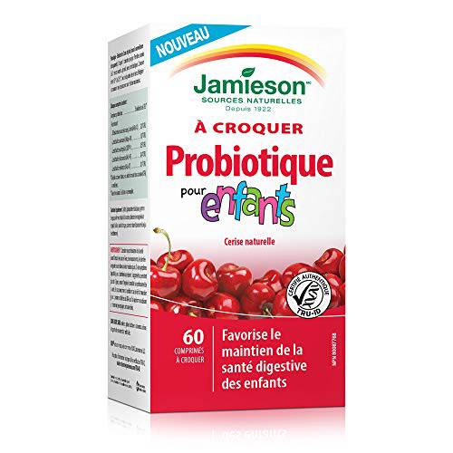 Jamieson Chewable Probiotic for Kids 5 Billion Active Cells - Natural Cherry Flavour