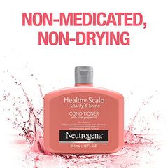 Neutrogena Exfoliating Healthy Scalp Clarify & Shine Conditioner for Oily Hair and Scalp, Anti-Residue Conditioner with Pink Grapefruit, Paraben & Phthalate-Free, Color-Safe, 354 ml.