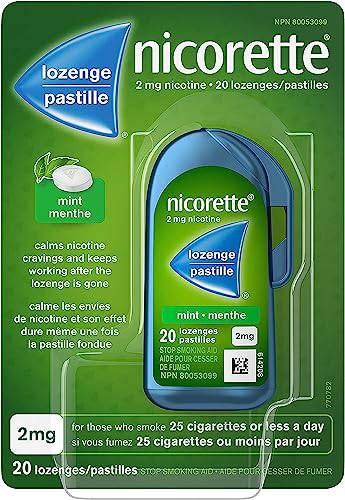 Nicorette Lozenge Mint 20 Nicorette Nicotine Lozenges, Quit Smoking Aid, Mint, 2mg 20 count