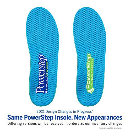 Powerstep Unisex's Pinnacle Breeze Insole, Blue/Green, Men's 16+