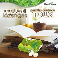 Herbion Natural Cough Lozenges To Relief Pain and Sore Throat Mint Flavour, 18 Count