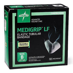 Medline Medigrip LF Elastic Tubular Support Bandages, 1 Roll, Size B: 2-1/2"W x 11 yd.