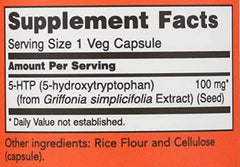 Now 5-htp, 100mg, 60 Veg Capsules