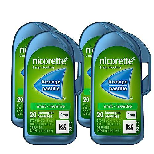 Nicorette Nicotine Lozenges, Quit Smoking Aid, Mint, 2mg 20 count