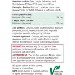 Jamieson Potassium 100mg 100 Caplets