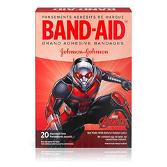 Band-Aid Adhesive Bandages for Kids, Marvel Avengers, 20 Count, Assorted Sizes, red