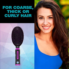 Conair Pro Hair Brush with Nylon Bristles, Oval Cushion, Assorted