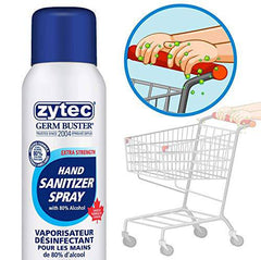 zytec Germ Buster Sanitizer Spray Extra Strength 80-Percent, 352 Gram