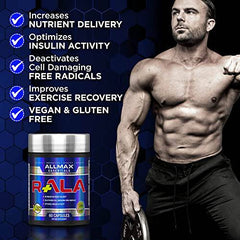 ALLMAX Nutrition max strength R+ alpha lipoic acid, 60 count - 41 gram (AX58)