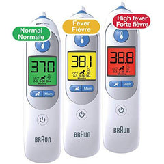 Braun IRT6520CA ThermoScan 7 Ear Thermometer with Age Precision for Infants, Children and Adults, #1 Brand Among Pediatricians and Moms - Zecoya