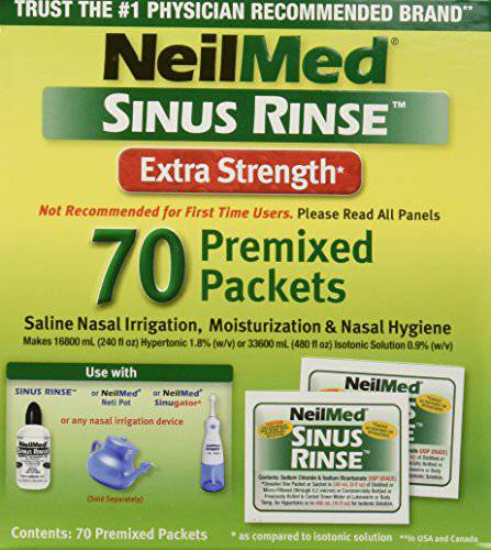 NeilMed Sinus Rinse Ex Strength Refills 70