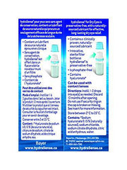 hydraSense Eye Drops, For Dry Eyes, Fast and Long-Lasting Relief, Preservative Free, Naturally Sourced Lubricant, 10 mL