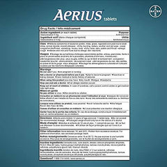 Aerius Allergy Medicine, Fast Relief, 24-Hour, Non-Drowsy, 15 Symptoms, 20 Tablets