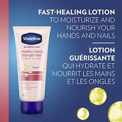 Vaseline Intensive Care Hand Lotion hands and nails treatment Healthy Hands Stronger Nails hand cream enriched with Keratin 100 ml