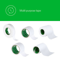 3M 1534-1 Transpore White Tape, 12 Rolls