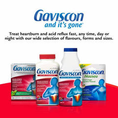 Gaviscon Liquid Extra Strength Antacid - 600 ml - Antacid Liquid for Day and Night Heartburn Relief, Acid Reflux and GERD Relief, Icy Mint- Free of Aluminum, Lactose and Gluten