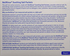 hydraSense NetiRinse Refill Salt Packets, Universal Pre-Measured Self-Mix Packets, Reduces and Relieves Nasal Cold Symptoms, 60 Count