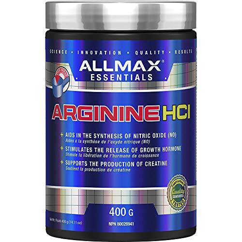 ALLMAX Nutrition - Arginine HCl - Maximum Strength + Absorption - Pharmaceutical Grade - 400 Gram