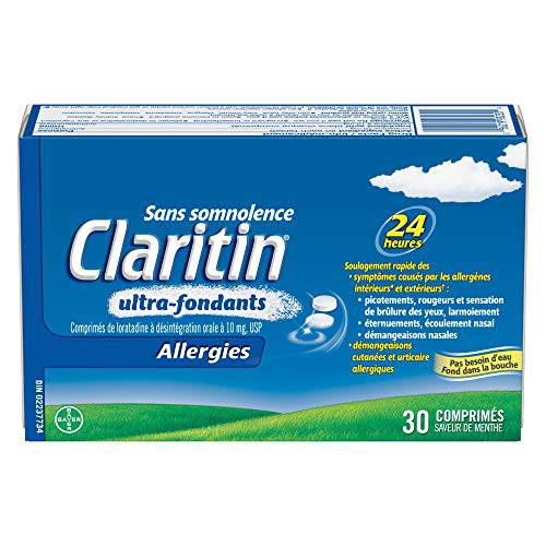 Claritin Rapid Dissolve Allergy Medicine, 24-Hour Non-Drowsy Relief 10 mg, 30 Tablets