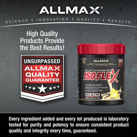 Allmax Isoflex Pure Whey Protein Isolate Vanilla Powder - Zecoya