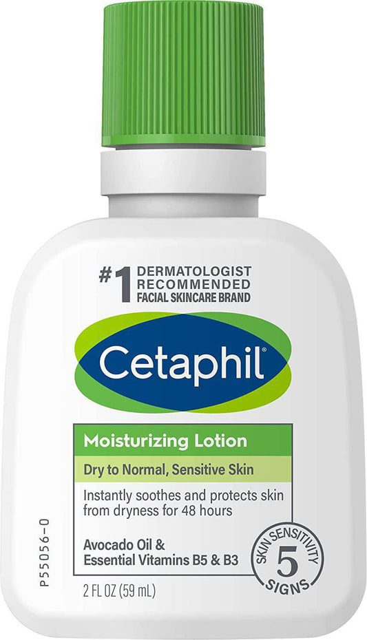 Cetaphil Moisturizing Lotion, 60ml | Hydrating Body Lotion and Moisturizer for All Skin Types | Nourishing Lotion for Sensitive Skin - Zecoya