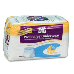 AMG Incontinence Underwear For Men and Women, Medium, 20 Count