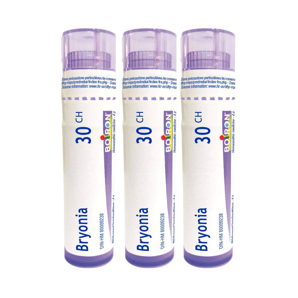 Bryonia 30ch Boiron Homeopathic Medicine, pack of 3 tubes