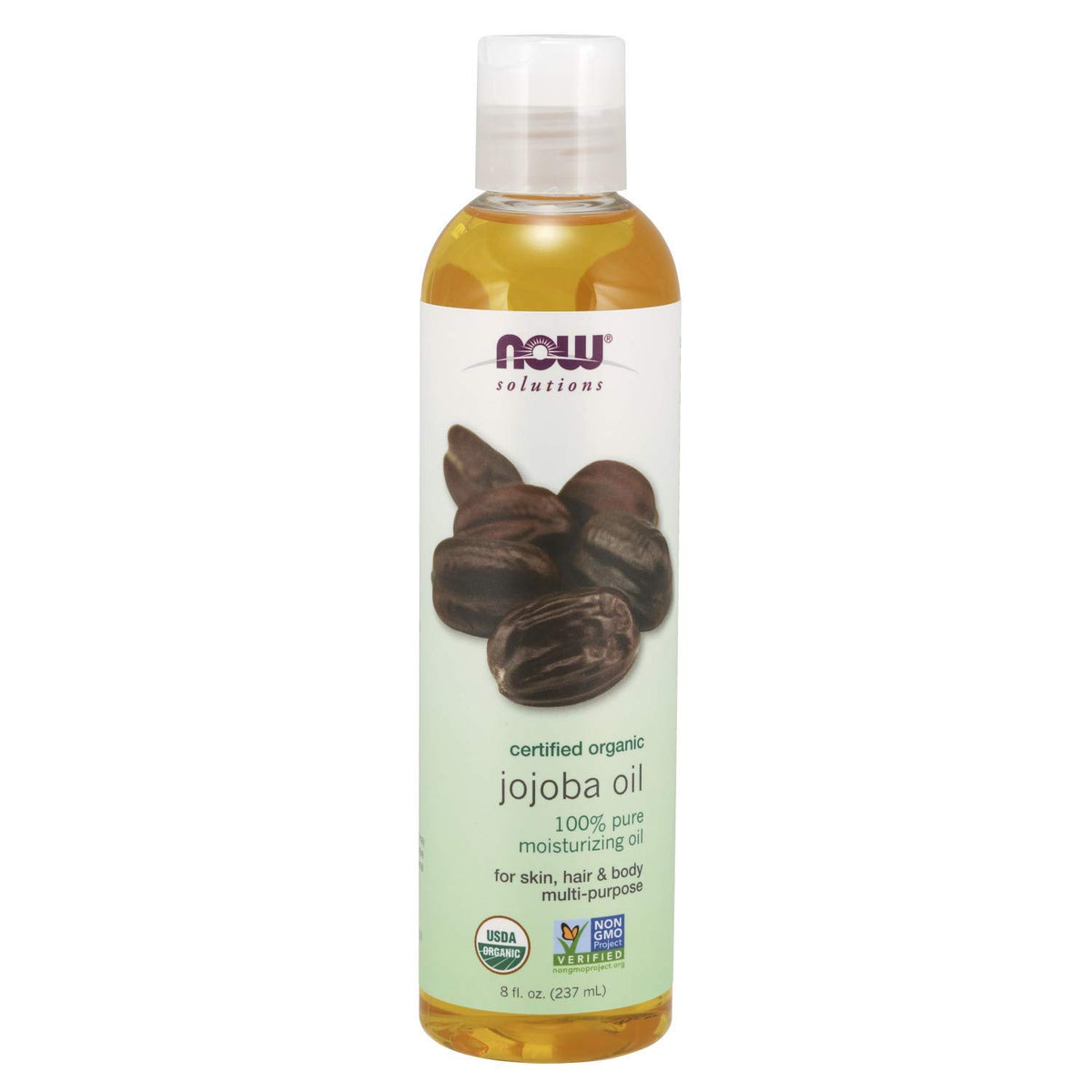 NOW Solutions Organic Pure Jojoba Oil, 237ml