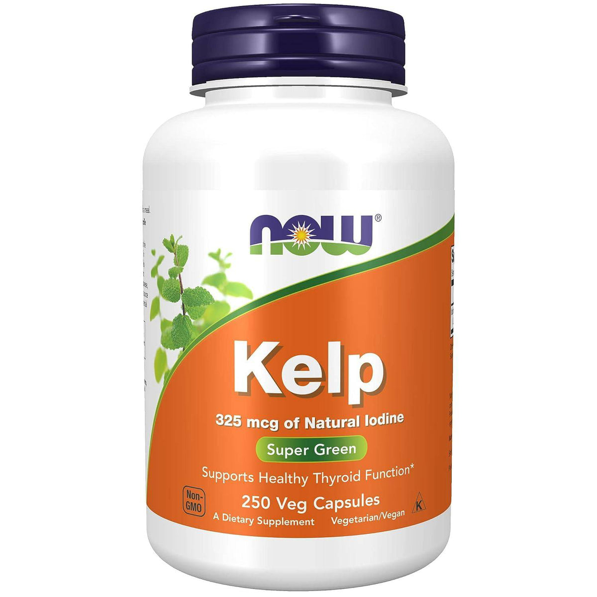 NOW Kelp Veg Capsules, 250 Count