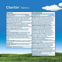 Claritin Allergy Medicine, 24-Hour Non-Drowsy Relief 10 mg, 20 Tablets