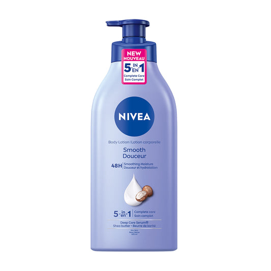 NIVEA Smooth Body Lotion | 48H Smoother Skin, 625 ml