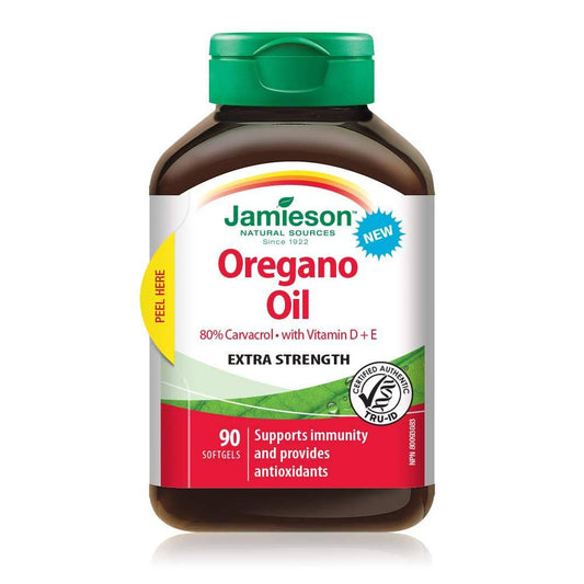 Jamieson Oregano Oil + D&E 90 Softgels