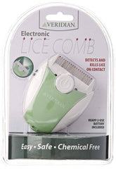 Veridian Healthcare Finito Electronic Lice Comb, Green/White