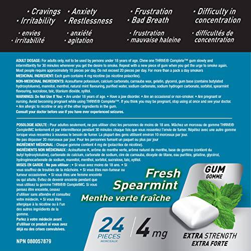 Thrive Complete Gum 4mg Extra Strength Nicotine Replacement