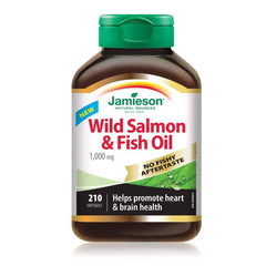 No Fishy Aftertaste Wild Salmon and Fish Oil 1,000 mg