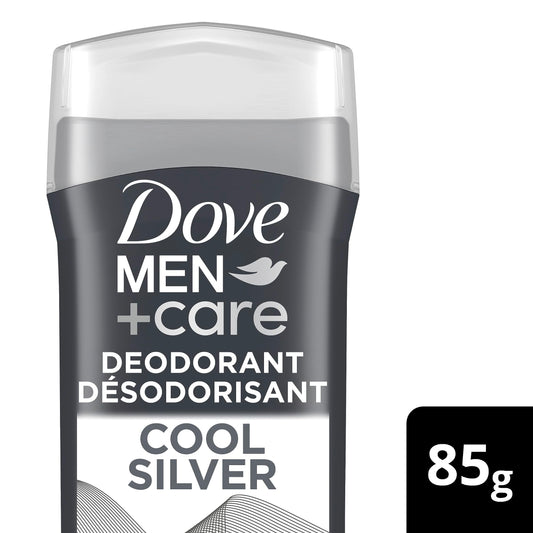 Dove Men+Care Cool Silver 72H Deodorant Stick for Men with Vitamin E, Triple Action Moisturizer and Non-Irritant Formula for Odour Protection 85 g