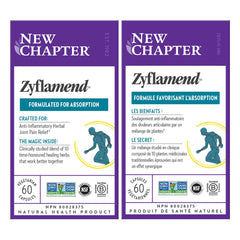 New Chapter Joint Supplement + Herbal Pain Relief - Zyflamend Whole Body for Healthy Inflammation Response - 60 ct