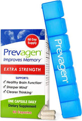 Prevagen Improves Memory - Extra Strength 20mg, 60 Capsules, with Apoaequorin & Vitamin D & Prevagen 7-Day Pill Minder - Zecoya